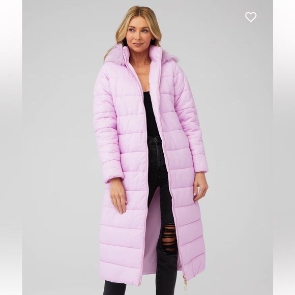 SHOW ME YOUR MUMU Snowmass Puffer Jacket in Powder Purple Long Parka Coat Medium - Picture 1 of 10